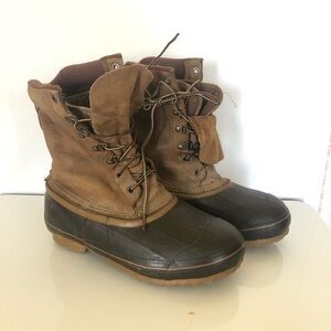 Men’s Red Ball Boundary Lined Winter Duck Boots 8
